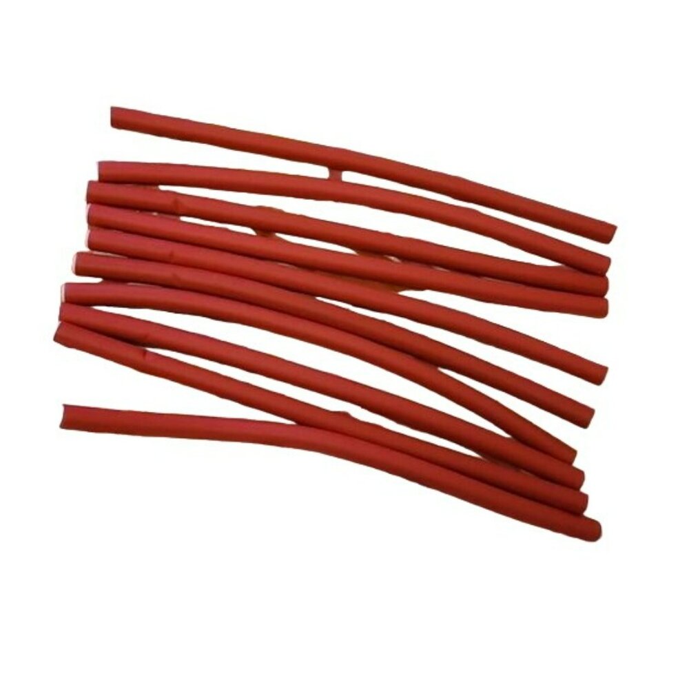 Flexible Soft Twist No Heat Hair Curlers Rollers 10 PC Red - Picture 4 of 6
